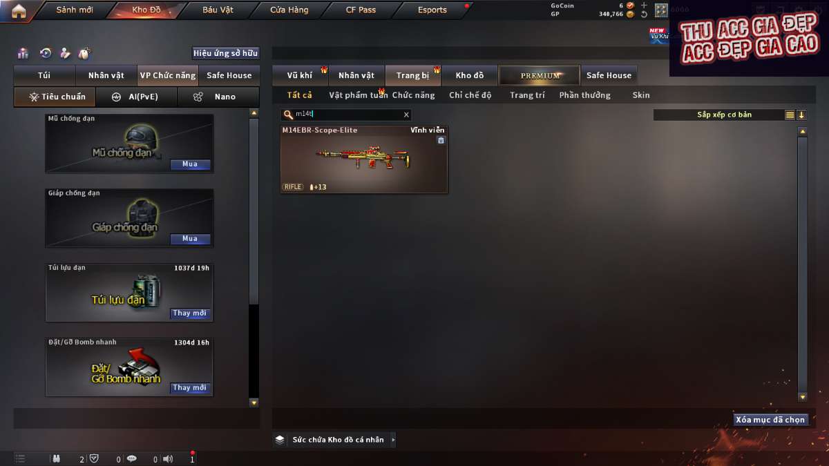 shop acc cf uy tin gia re